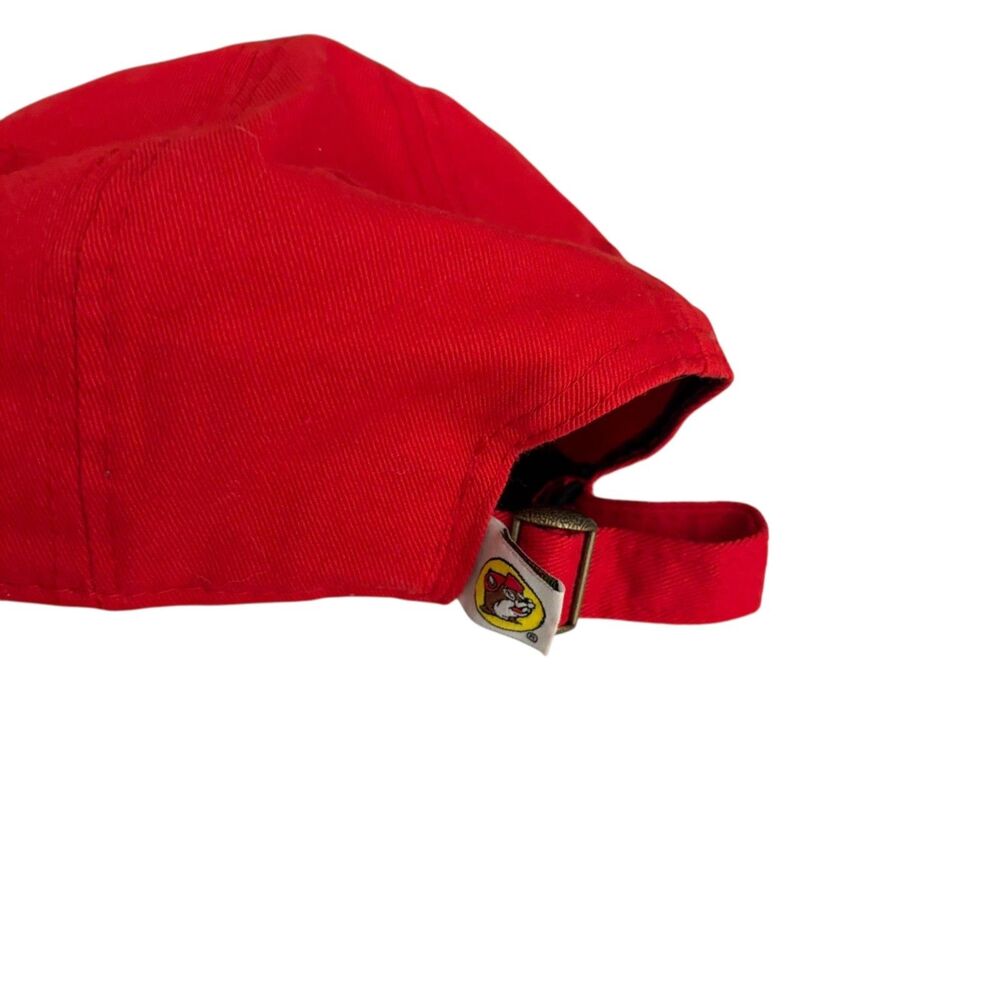Buc-ee's Hat Adult Red Baseball Cap Hat Adjustable Emrboidered - Picture 3 of 8
